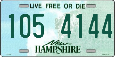 NH license plate 1054144