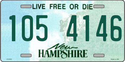 NH license plate 1054146
