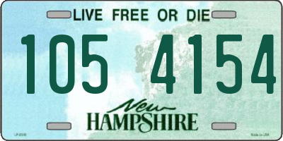 NH license plate 1054154