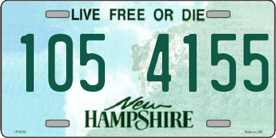 NH license plate 1054155