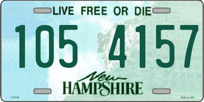 NH license plate 1054157