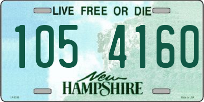 NH license plate 1054160