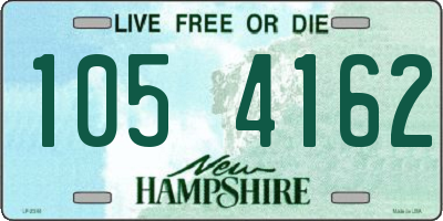 NH license plate 1054162