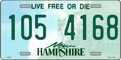 NH license plate 1054168