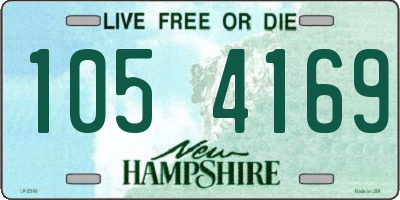 NH license plate 1054169