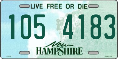 NH license plate 1054183