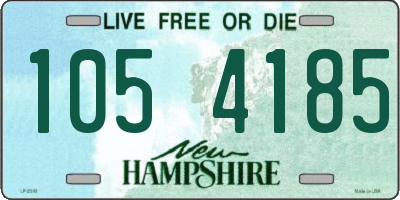 NH license plate 1054185
