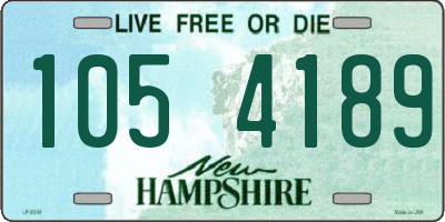 NH license plate 1054189