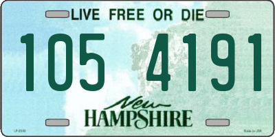 NH license plate 1054191