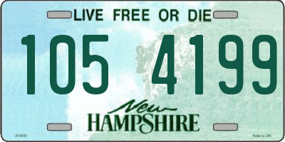 NH license plate 1054199
