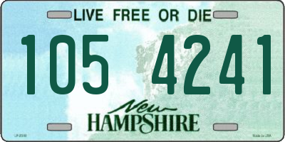 NH license plate 1054241