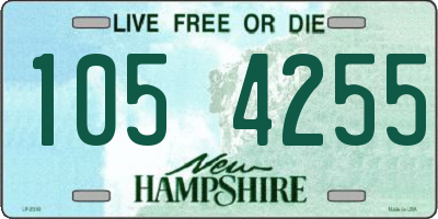NH license plate 1054255