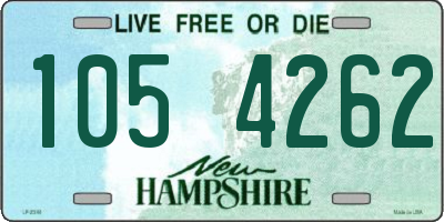 NH license plate 1054262