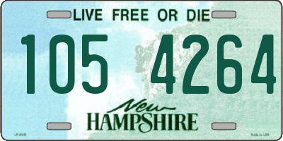 NH license plate 1054264