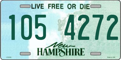 NH license plate 1054272