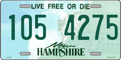 NH license plate 1054275