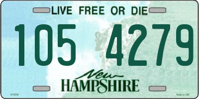 NH license plate 1054279