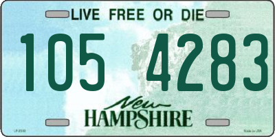 NH license plate 1054283
