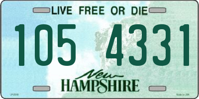 NH license plate 1054331