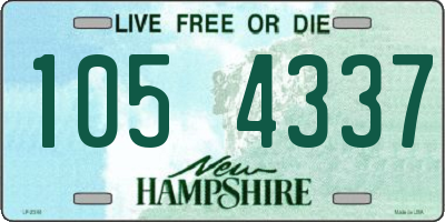 NH license plate 1054337