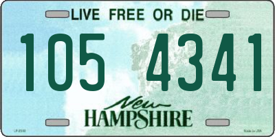 NH license plate 1054341