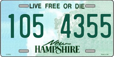 NH license plate 1054355