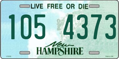 NH license plate 1054373