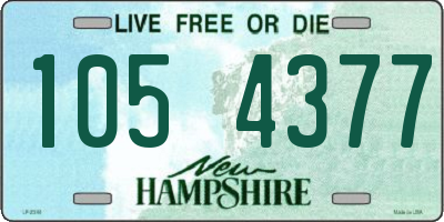 NH license plate 1054377