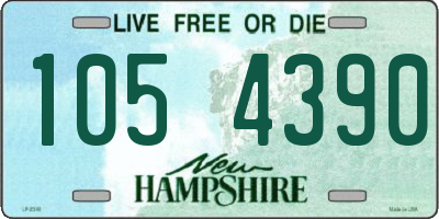 NH license plate 1054390