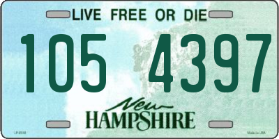 NH license plate 1054397