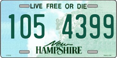 NH license plate 1054399