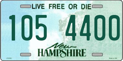 NH license plate 1054400