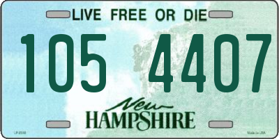 NH license plate 1054407