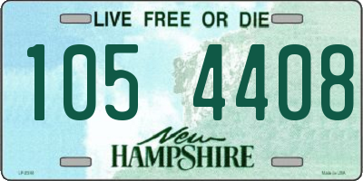 NH license plate 1054408