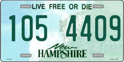 NH license plate 1054409