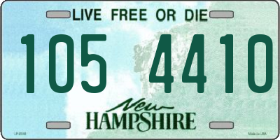 NH license plate 1054410