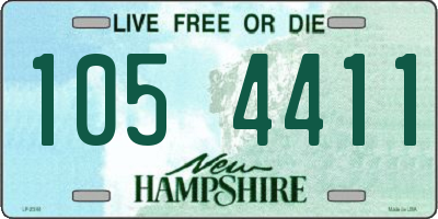 NH license plate 1054411