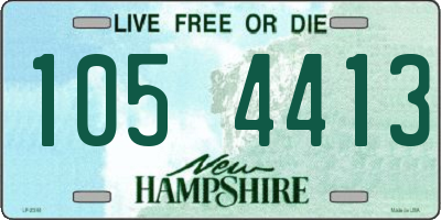 NH license plate 1054413