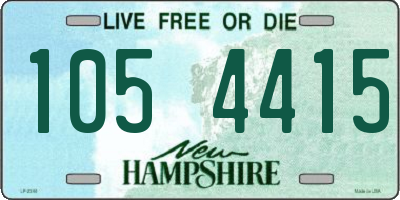 NH license plate 1054415