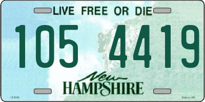 NH license plate 1054419