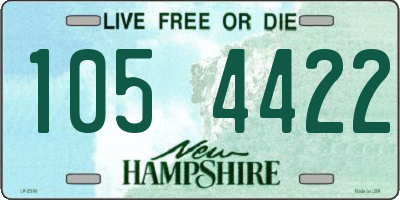 NH license plate 1054422