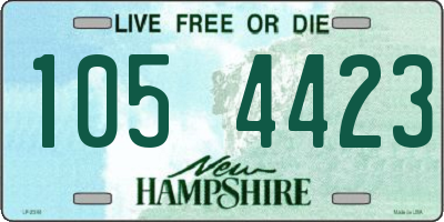 NH license plate 1054423