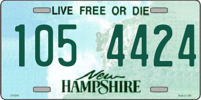 NH license plate 1054424