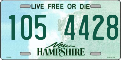 NH license plate 1054428