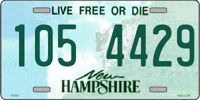 NH license plate 1054429