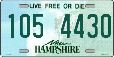 NH license plate 1054430