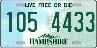 NH license plate 1054433