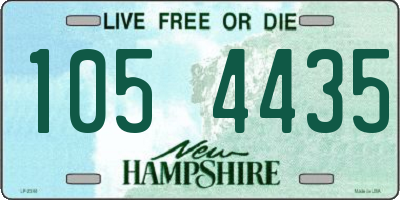 NH license plate 1054435