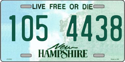 NH license plate 1054438