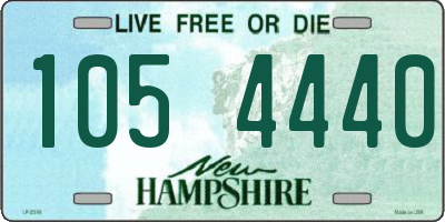 NH license plate 1054440